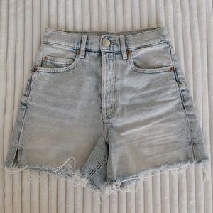 Light wash garage denim Jean shorts